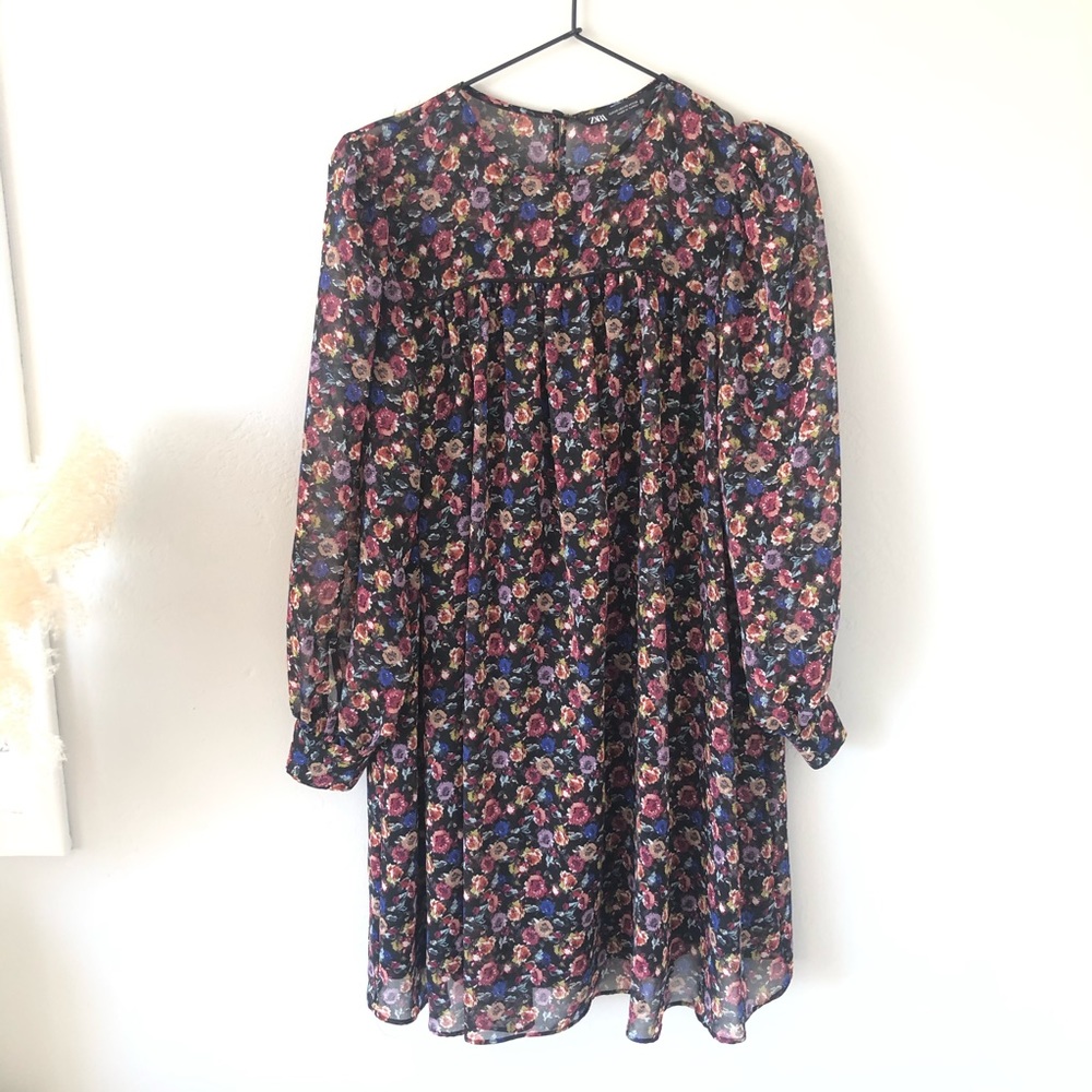 Zara Floral Print Dress - Picture 4 of 5
